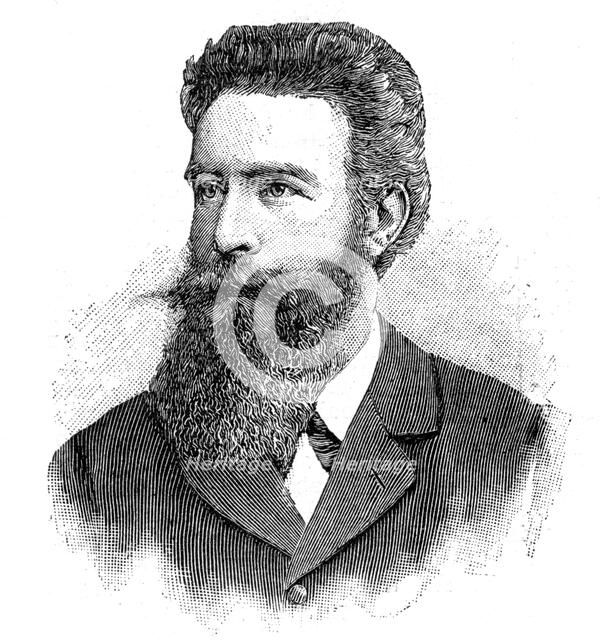 Wilhelm Konrad von Rontgen, German physicist, 1902.  Artist: Anon