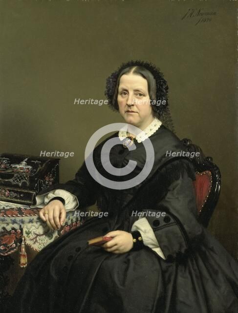 Wilhelmina Margaretha van den Bosch (1807-1874), Wife of Gerard Johan Verloren van Themaat, 1874.  Creator: Jan Hendrik Neuman.