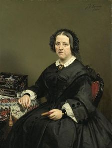 Wilhelmina Margaretha van den Bosch (1807-1874), Wife of Gerard Johan Verloren van Themaat, 1874. Creator: Jan Hendrik Neuman