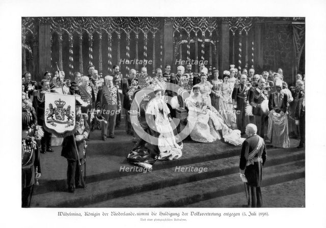 Wilhelmina of the Netherlands, (1880-1962), (5 July 1898), 1900. Artist: Unknown
