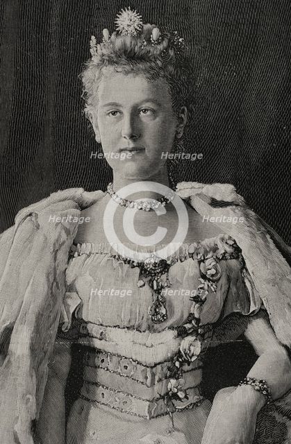 Wilhelmina of the Netherlands, (1880-1962), Queen of the Netherlands from 1890 to 1948, 1898.  Creator: Unknown.