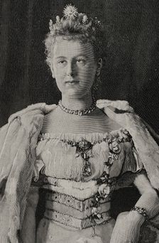Wilhelmina of the Netherlands, (1880-1962), Queen of the Netherlands from 1890 to 1948, 1898. Creator: Unknown