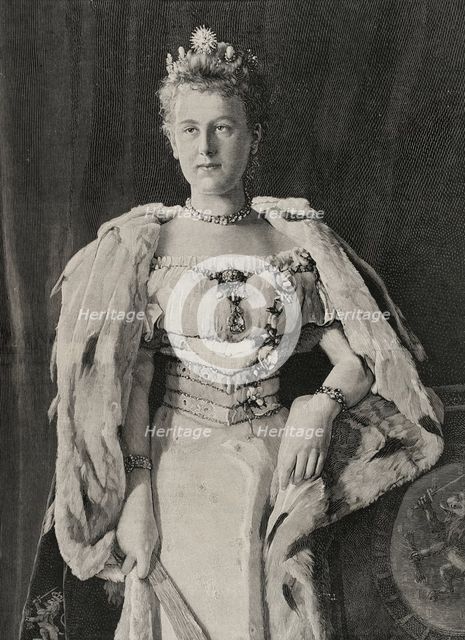 Wilhelmina of the Netherlands, (1880-1962), Queen of the Netherlands from 1890 to 1948, 1898.  Creator: Unknown.