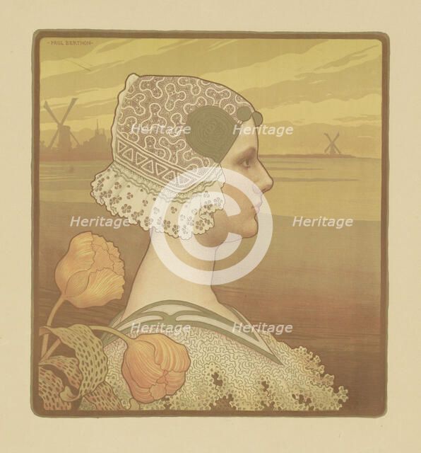 Wilhelmina Queen of the Netherlands, 1898. Creator: Berthon, Paul (1872-1909).