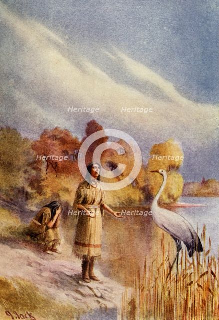 "Will you carry us over the river?' she asked"', 1914. Creator: Unknown.