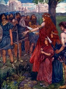 Will you follow me, men? c61 AD, (1905).Artist: A S Forrest