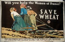 Will You Help the Women of France?, 1917. Creator: Edward Penfield
