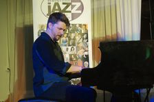 Will Barry, Joe Farnsworth-Sara Hanahan Quartet, Watermill Jazz Club, Dorking, Surrey, July 2024. Creator: Brian O'Connor