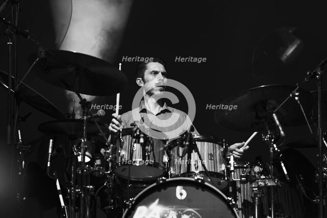 Will Glanville-Taylor, The Damned live at Alexandra Palace, London, Apr 2023. Creator: Annapaola Marchesani.