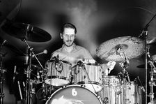 Will Glanville-Taylor, The Damned live at Alexandra Palace, London, Apr 2023. Creator: Annapaola Marchesani