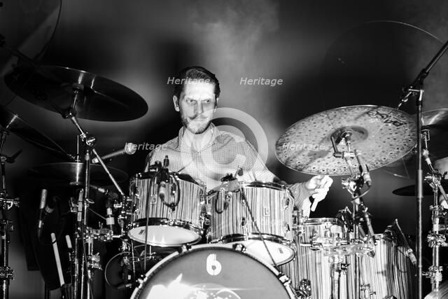 Will Glanville-Taylor, The Damned live at Alexandra Palace, London, Apr 2023. Creator: Annapaola Marchesani.