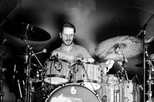 Will Glanville-Taylor, The Damned live at Alexandra Palace, London, Apr 2023. Creator: Annapaola Marchesani