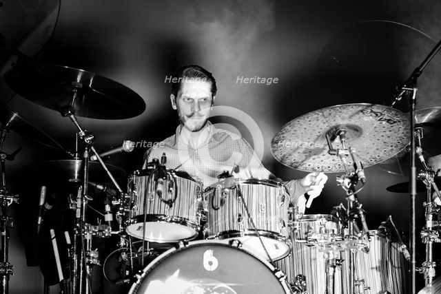 Will Glanville-Taylor, The Damned live at Alexandra Palace, London, Apr 2023. Creator: Annapaola Marchesani.