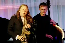 Will Sach and Sara Hanahan, Watermill Jazz Club, Dorking, Surrey, July 2024. Creator: Brian O'Connor