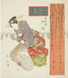 Willow Bridge (Yanagibashi), from the series "A Series of Willows (Yanagi bantsuzuki)", c. 1828. Creator: Totoya Hokkei