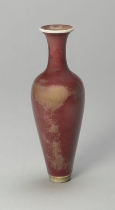 Willow-Leaf Bottle Vase, Qing dynasty (1644-1911), Kangxi reign mark and period (1662-1722). Creator: Unknown