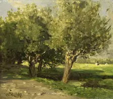 Willow trees, 1875-1885. Creator: Willem Roelofs
