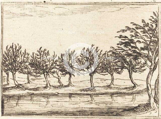Willows by the Water's Edge, 1628. Creator: Jacques Callot.
