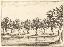 Willows by the Water's Edge, 1628. Creator: Jacques Callot
