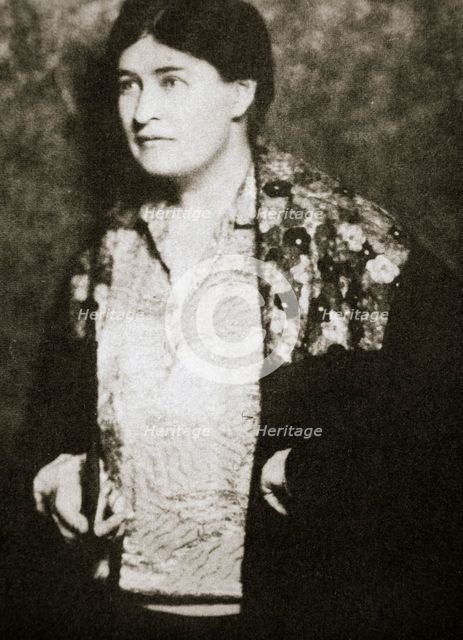 Willa Cather, American novelist, mid 1920s.  Creator: Unknown.