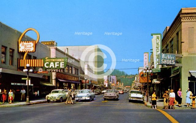 Willamette Street, Eugene, Oregon, USA, 1958. Artist: Unknown