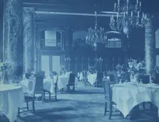 Willard Hotel - dining room, between1901 and 1910. Creator: Frances Benjamin Johnston