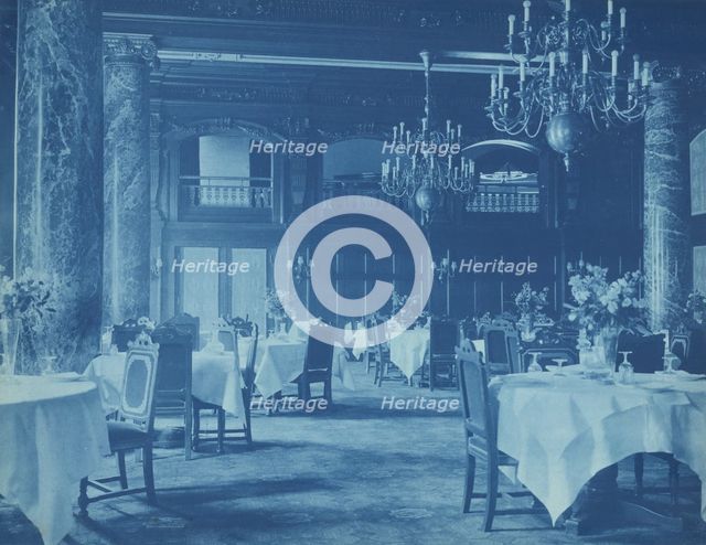 Willard Hotel - dining room, between1901 and 1910. Creator: Frances Benjamin Johnston.