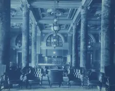 Willard Hotel lobby, between 1901 and1910. Creator: Frances Benjamin Johnston