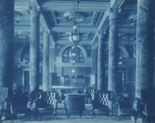 Willard Hotel lobby, between 1901 and1910. Creator: Frances Benjamin Johnston