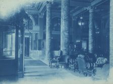 Willard Hotel lobby, between1901 and 1910. Creator: Frances Benjamin Johnston