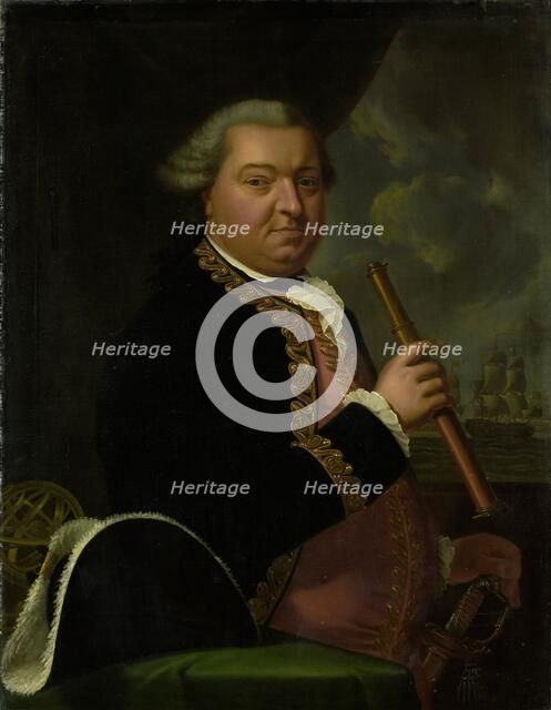 Willem Crul (1721-81), Rear Admiral, 1770-1801. Creator: Unknown.