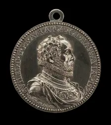 Willem I, 1533-1584, Prince of Orange and Nassau [obverse], 1577. Creator: Conrad Bloc