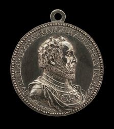 Willem I, 1533-1584, Prince of Orange and Nassau [obverse], 1577. Creator: Conrad Bloc