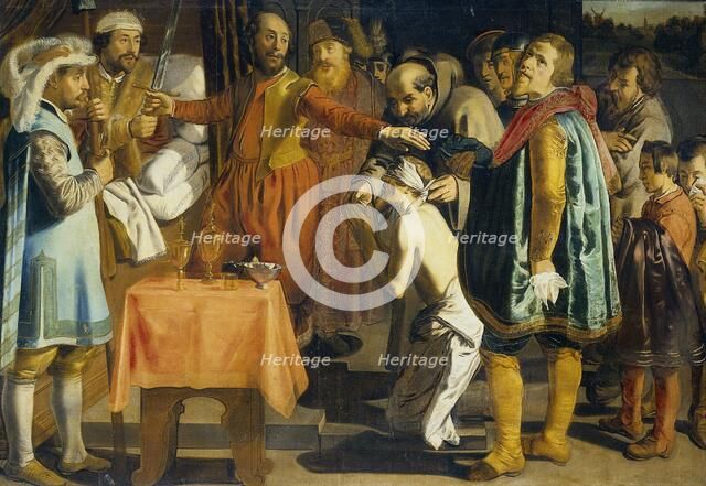 Willem III, Count of Holland, Ordering the Beheadal of the Bailiff of Zuid Holland, 1336, 1620-1649. Creator: Simon Henrixz.