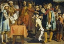 Willem III, Count of Holland, Ordering the Beheadal of the Bailiff of Zuid Holland, 1336, 1620-1649. Creator: Simon Henrixz