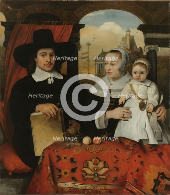 Willem van der Helm (c 1625-75), Municipal Architect of Leiden, with his Wife Belytgen Cornelisdr va Creator: Barent Fabritius.