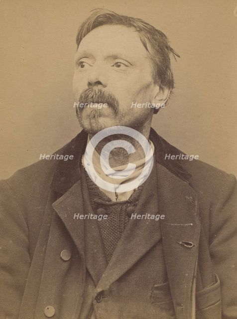 Willems. Charles, Louis. 52 ans, né à Houndchocte (Nord). Tailleur d'habits. Anarchiste. 1..., 1894. Creator: Alphonse Bertillon.