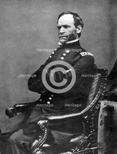 William Tecumseh Sherman, American soldier, 1869. Artist: Matthew Brady