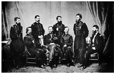 William Tecumseh Sherman and his Generals, American Civil War, 1865 (1955). Artist: Unknown