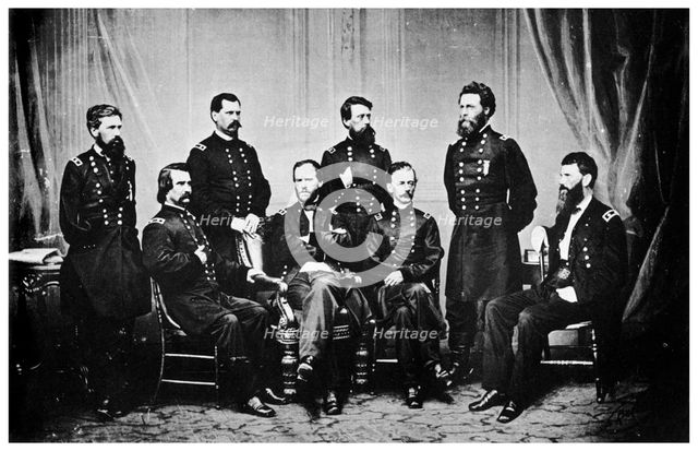 William Tecumseh Sherman and his Generals, American Civil War, 1865 (1955). Artist: Unknown