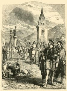 William Tell in the Market-Place of Altdorf 1890. Creator: Unknown