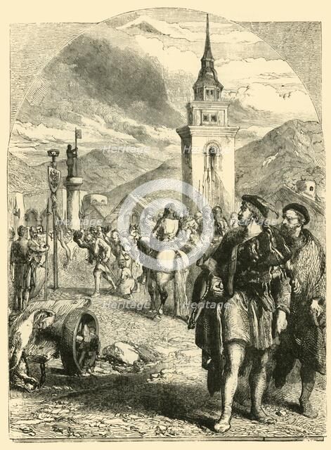 'William Tell in the Market-Place of Altdorf', 1890. Creator: Unknown.