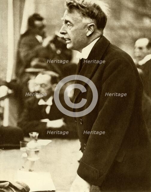 William Thomas Cosgrave making a speech, Dublin, Ireland, 1922, (1935). Creator: Unknown.