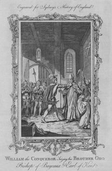 William the Conqueror seizing his Brother Odo, Bishop of Bayeaux & Earl of Kent 1773. Creator: Charles Grignion;Grignion, Charles;C Grignion;Charles Grignion the Elder