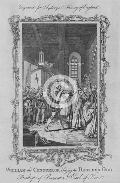 'William the Conqueror seizing his Brother Odo, Bishop of Bayeaux & Earl of Kent', 1773. Creator: Charles Grignion;Grignion, Charles;C Grignion;Charles Grignion the Elder.
