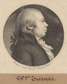 William Turner, 1800. Creator: Charles Balthazar Julien Févret de Saint-Mémin