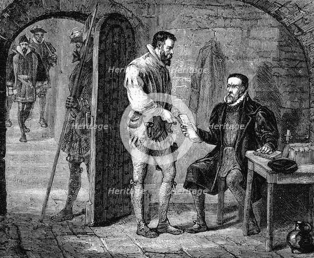 William Tyndale, English translator, 1536 (late 19th century). Artist: Unknown