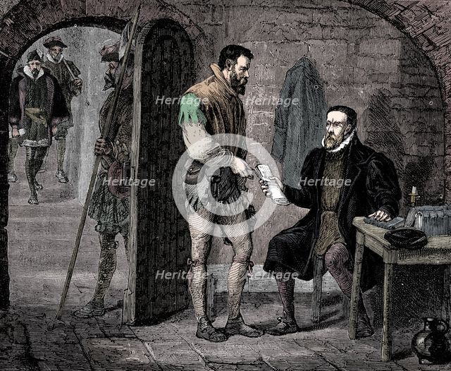 William Tyndale, English translator, 1536 (late 19th century). Artist: Unknown.