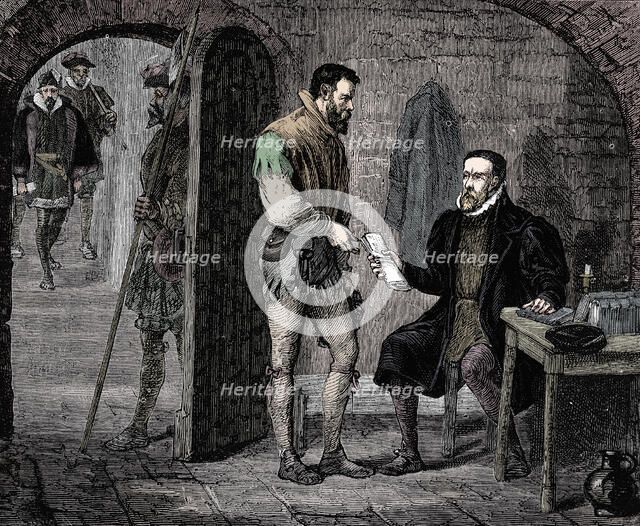 William Tyndale, English translator, 1536 (late 19th century). Artist: Unknown.