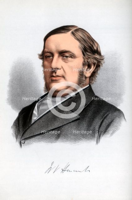 William Vernon Harcourt, British Liberal statesman, c1890.Artist: Cassell, Petter & Galpin